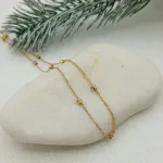 گردنبند گوی طلا دخترانه