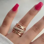 انگشتر طلا ژوپینگ زنانه