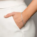 دستبند طلا تنیس زنانه