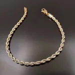 دستبند طلا طنابی زنانه