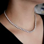 گردنبند طلا تنیس دخترانه