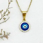 گردنبند طلا چشم نظر دخترانه