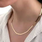 گردنبند طلا نفرتیتی دخترانه