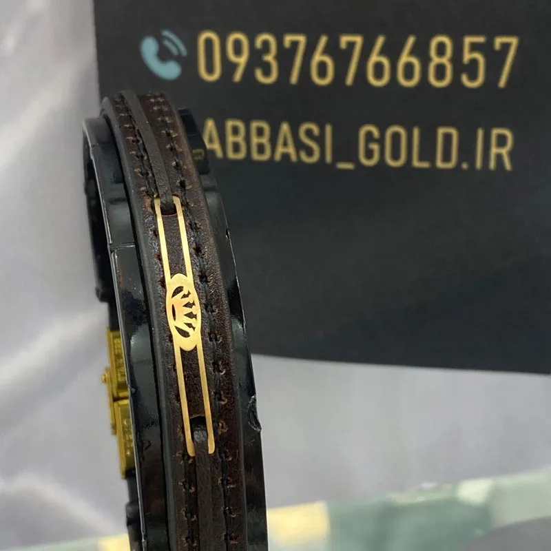 خرید دستبند طلا چرم مردانه شیک و اسپرت 18 عیار با وزن زیر یک گرم خرید دستبند طلا چرم مردانه شیک و اسپرت 18 عیار با وزن زیر یک گرم